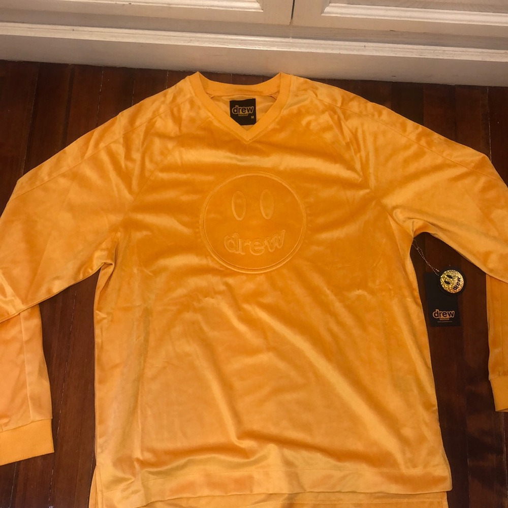 Drew house Mascot V Neck LS Top Golden Yellow